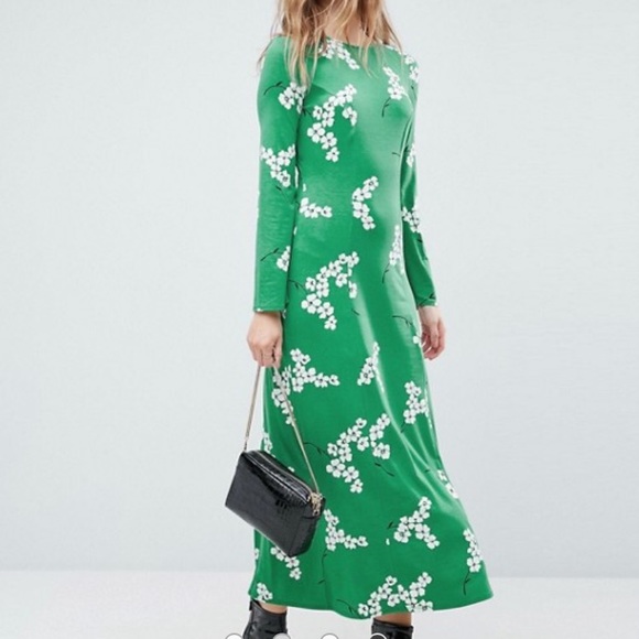 ASOS Dresses & Skirts - NWT ASOS Green Floral Maxi Dress.